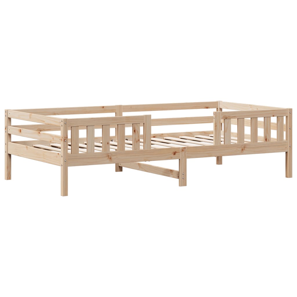 Bed Frame 75x190 cm Small Single Solid Wood Pine